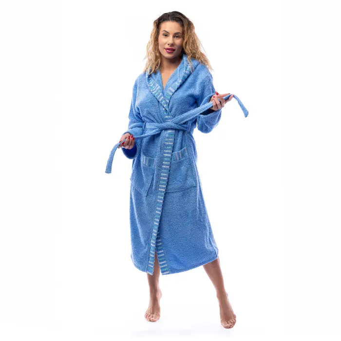 Халат Вивиен - Морско синьо - дамски - 2546 - Халат Вивиен - Морско синьо - дамски - 2546