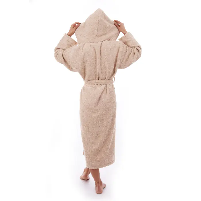Халат ЖАКАРД - MS - Капучино- дамски - 3500 - Халат ЖАКАРД - MS - Капучино- дамски - 3500