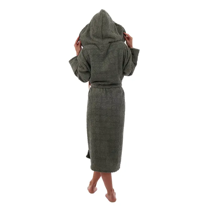 Халат ЖАКАРД - MS - Зелен - дамски - 3519 - Халат ЖАКАРД - MS - Зелен - дамски - 3519
