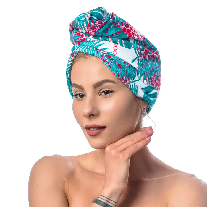 Хавлиен тюрбан с принт М3 - 1505 - Хавлиен тюрбан с принт М3 - 1505