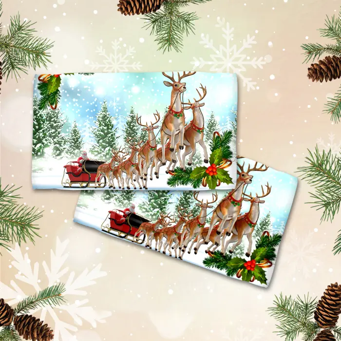 Хавлиена кърпа с коледни мотиви - 3044 - 2079 - Хавлиена кърпа с коледни мотиви - 3044 - 2079