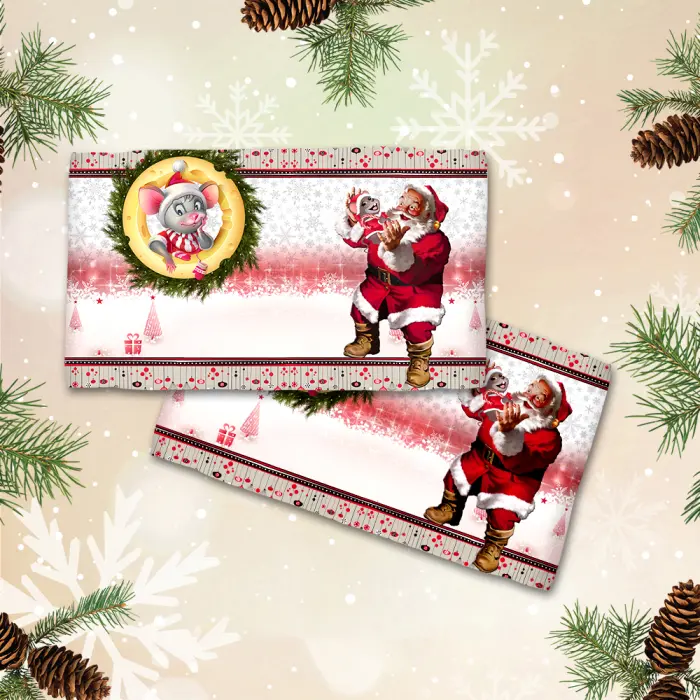 Хавлиена кърпа с коледни мотиви - 3046 - 2081 - Хавлиена кърпа с коледни мотиви - 3046 - 2081