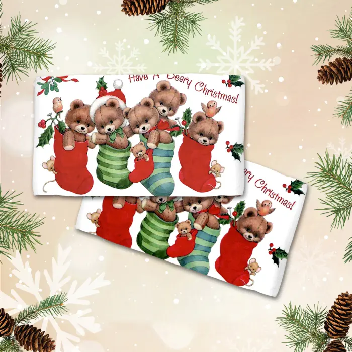 Хавлиена кърпа с коледни мотиви - 3058 - 2093 - Хавлиена кърпа с коледни мотиви - 3058 - 2093