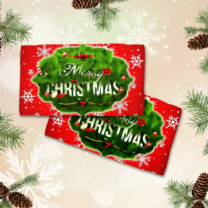 Хавлиена кърпа с коледни мотиви - 3063 - 2098 - Хавлиена кърпа с коледни мотиви - 3063 - 2098