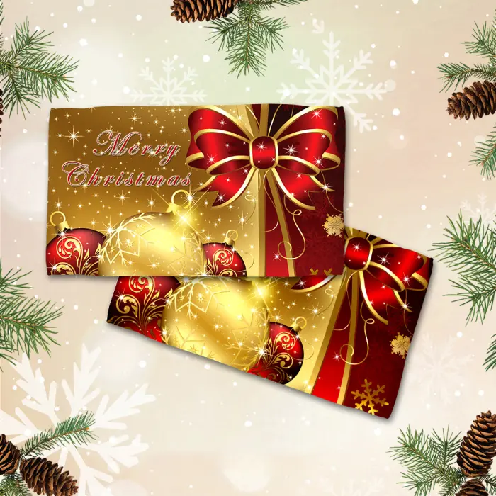 Хавлиена кърпа с коледни мотиви - 3071 - 2106 - Хавлиена кърпа с коледни мотиви - 3071 - 2106