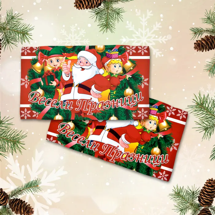 Хавлиена кърпа с коледни мотиви - 3079 - 2115 - Хавлиена кърпа с коледни мотиви - 3079 - 2115