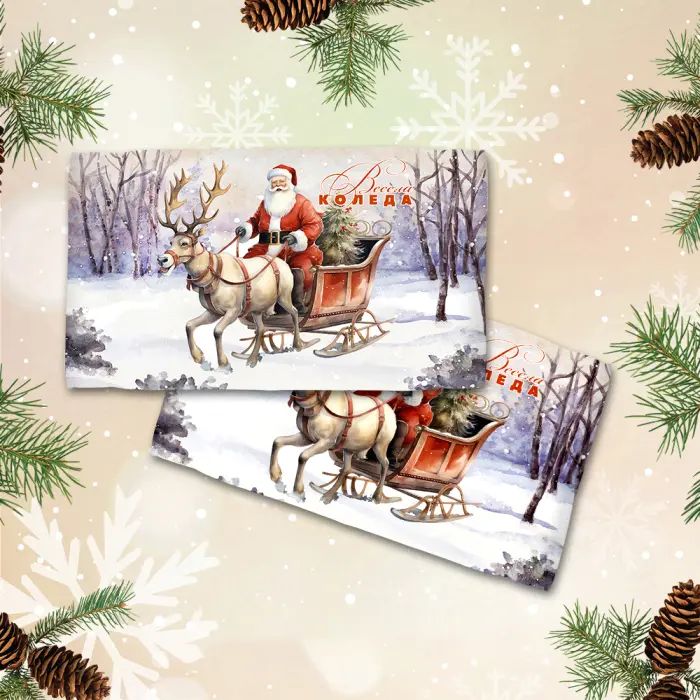 Хавлиена кърпа с коледни мотиви - 3161 - 2127 - Хавлиена кърпа с коледни мотиви - 3161 - 2127