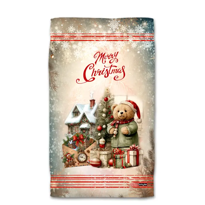 Хавлиена кърпа с коледни мотиви - 4449 - 2230 - Хавлиена кърпа с коледни мотиви - 4449 - 2230