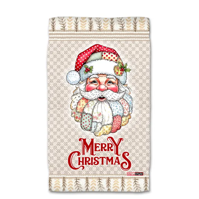 Хавлиена кърпа с коледни мотиви - 5295 - 3076 - Хавлиена кърпа с коледни мотиви - 5295 - 3076
