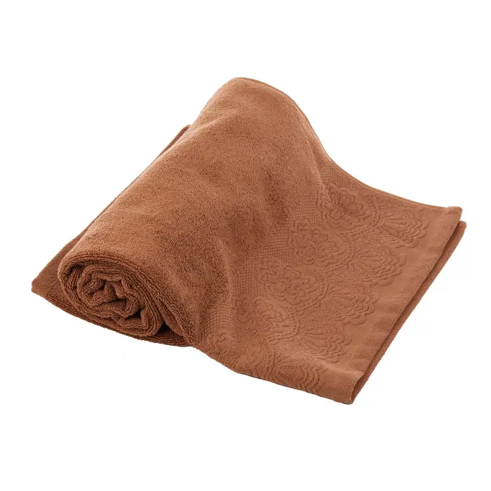 Хавлия Микропамук Дантела - Кафяво - 3315 - Хавлия Микропамук Дантела - Кафяво - 3315