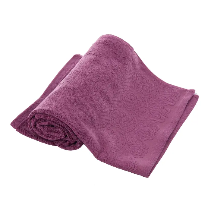 Хавлия Микропамук Дантела - Лилаво - 3317 - Хавлия Микропамук Дантела - Лилаво - 3317