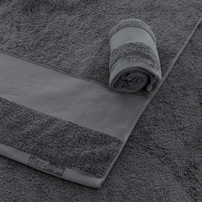 Хавлия за баня Севи - MS - тъмно сиво - 3435 - Хавлия за баня Севи - MS - тъмно сиво - 3435