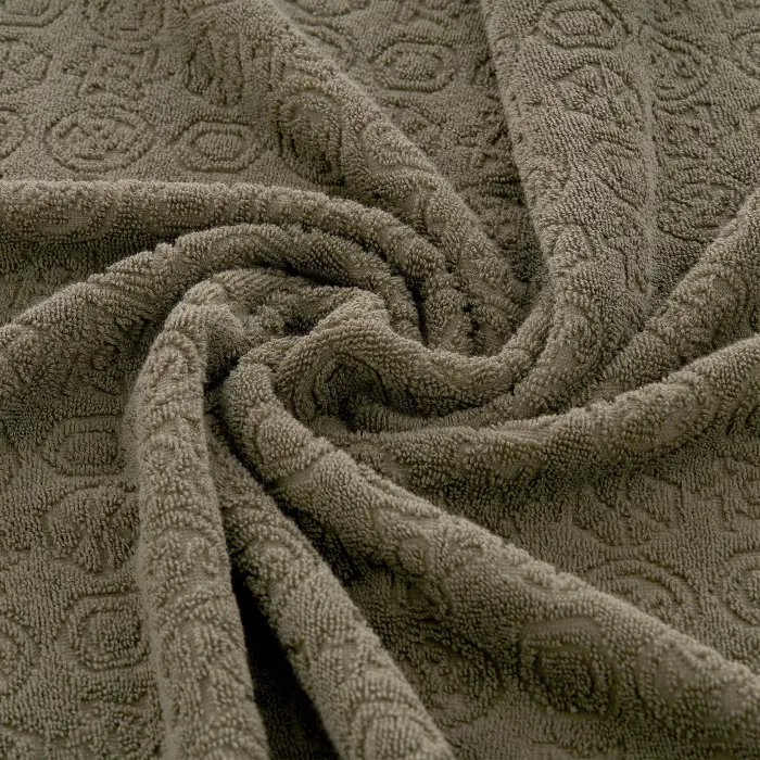 Хавлия за баня Жакард MS - Тъмно зелено - 3458 - Хавлия за баня Жакард MS - Тъмно зелено - 3458