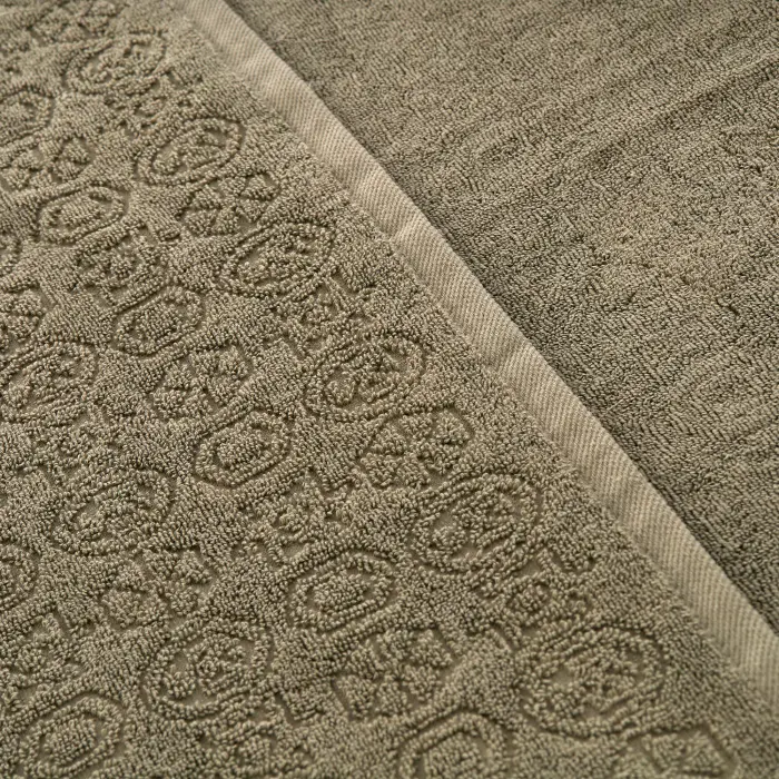 Хавлия за баня Жакард MS - Тъмно зелено - 3459 - Хавлия за баня Жакард MS - Тъмно зелено - 3459