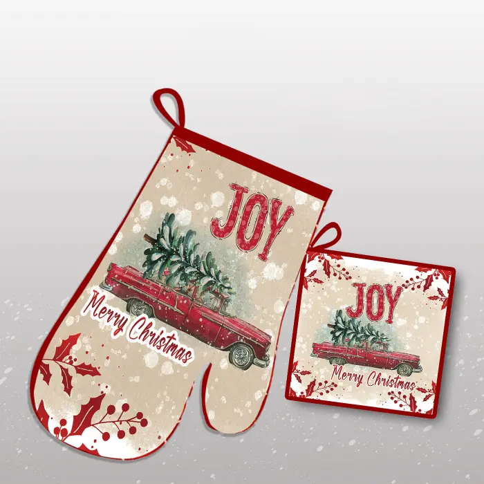 Комплект ръкохватки с коледни мотиви - 2232 - 2157 - Комплект ръкохватки с коледни мотиви - 2232 - 2157