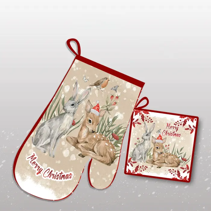 Комплект ръкохватки с коледни мотиви - 2234 - 2159 - Комплект ръкохватки с коледни мотиви - 2234 - 2159