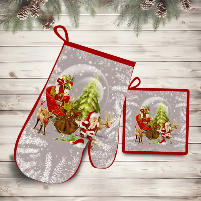 Комплект ръкохватки с коледни мотиви - 3006 - 1980 - Комплект ръкохватки с коледни мотиви - 3006 - 1980