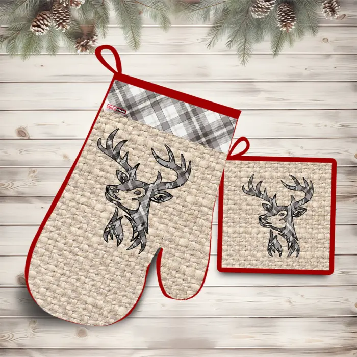 Комплект ръкохватки с коледни мотиви - 3008 - 1982 - Комплект ръкохватки с коледни мотиви - 3008 - 1982