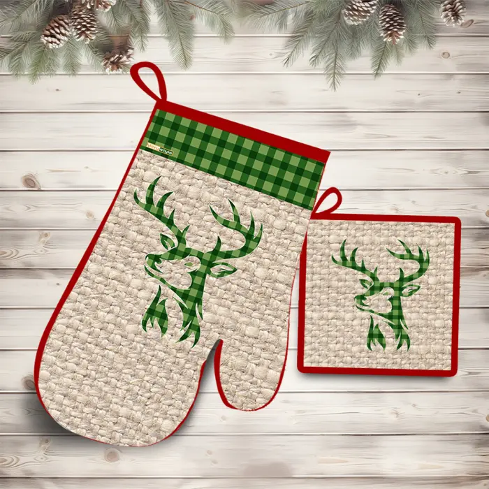 Комплект ръкохватки с коледни мотиви - 3009 - 1983 - Комплект ръкохватки с коледни мотиви - 3009 - 1983