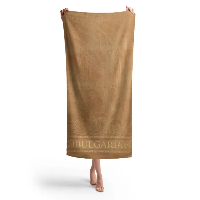 Плажна хавлия Делфин MS - Капучино - 3020 - Плажна хавлия Делфин MS - Капучино - 3020