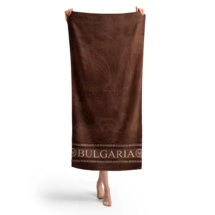 Плажна хавлия Делфин MS - Кафяво - 376 - Плажна хавлия Делфин MS - Кафяво - 376