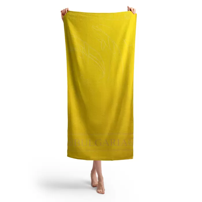 Плажна хавлия Делфин MS - Жълт - 374 - Плажна хавлия Делфин MS - Жълт - 374