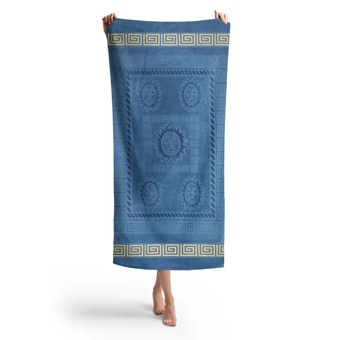 Плажна хавлия с мотив - Дънково - 3027 - Плажна хавлия с мотив - Дънково - 3027