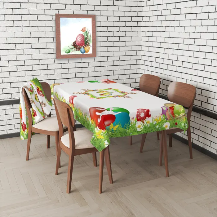 Покривка с великденски мотиви - 4086 - 2900 - Покривка с великденски мотиви - 4086 - 2900