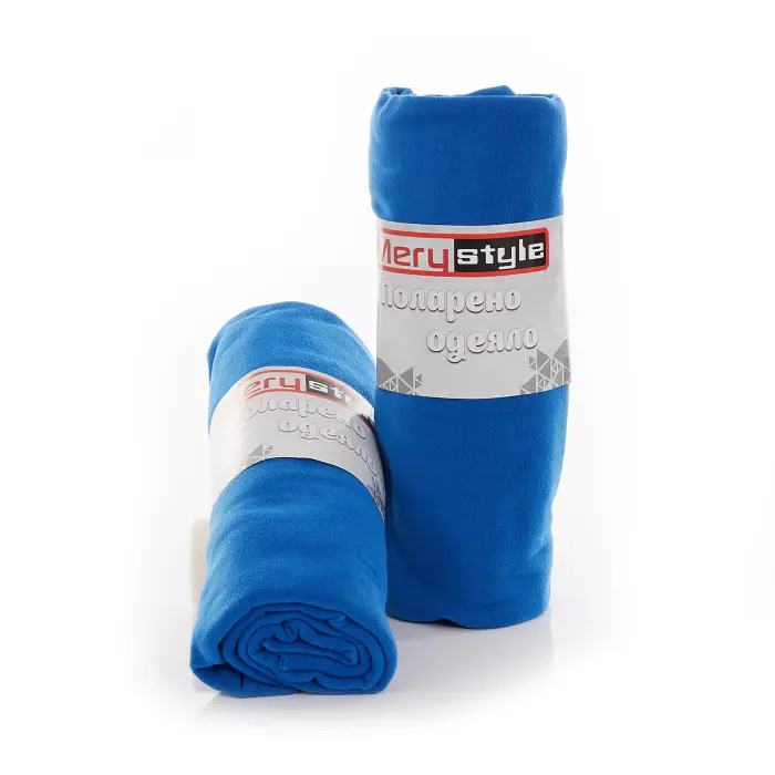 Поларено одеяло за намятане - Синьо - 3369 - Поларено одеяло за намятане - Синьо - 3369