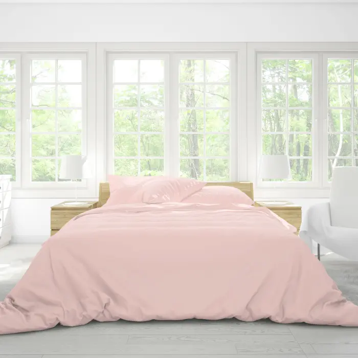 СПАЛЕН КОМПЛЕКТ РАНФОРС ЕДНОЦВЕТЕН СВЕТЛО РОЗОВО - 2203 - СПАЛЕН КОМПЛЕКТ РАНФОРС ЕДНОЦВЕТЕН СВЕТЛО РОЗОВО - 2203