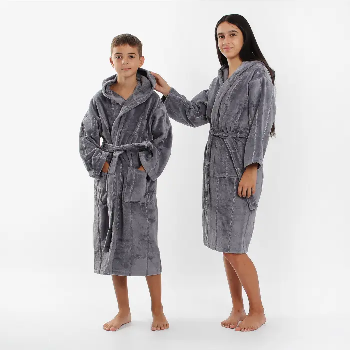 Юношески халат Нишка - тъмно сиво - 1927 - Юношески халат Нишка - тъмно сиво - 1927