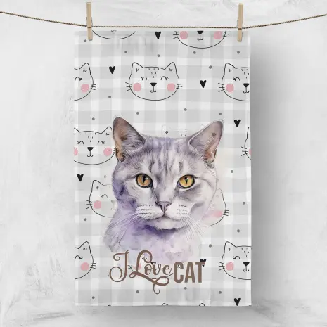 Хавлиена кърпа с домашни любимци 4011 - Хавлиена кърпа с домашни любимци 4011