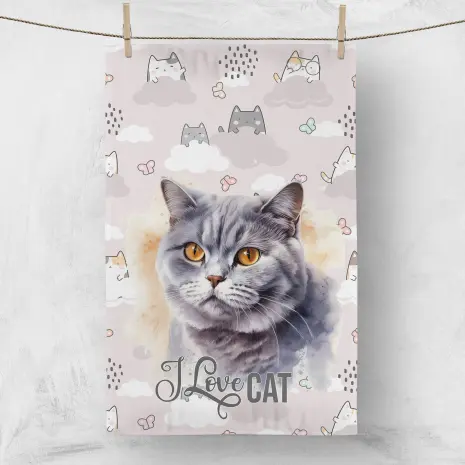 Хавлиена кърпа с домашни любимци 4013 - Хавлиена кърпа с домашни любимци 4013