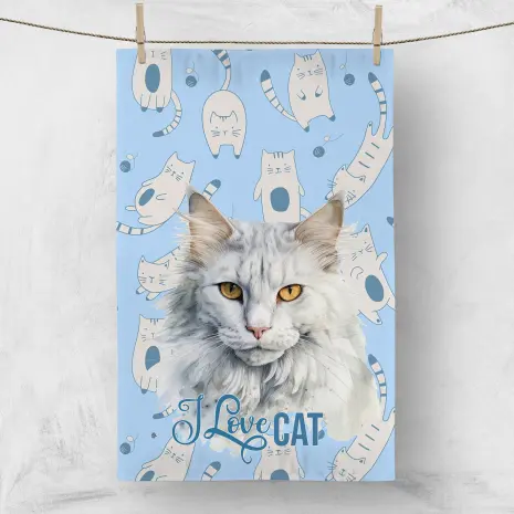 Хавлиена кърпа с домашни любимци 4015 - Хавлиена кърпа с домашни любимци 4015