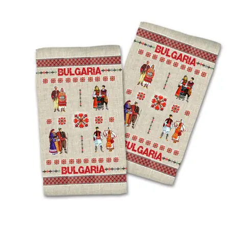 Сувенирна кърпа с Български шевици 4047 - Сувенирна кърпа с Български шевици 4047