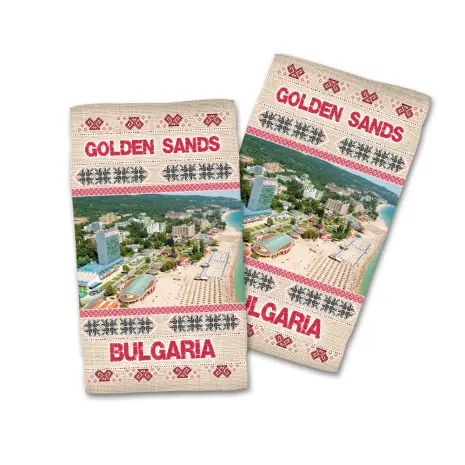 Сувенирна хавлиена кърпа Черноморие 4091 - Сувенирна хавлиена кърпа Черноморие 4091