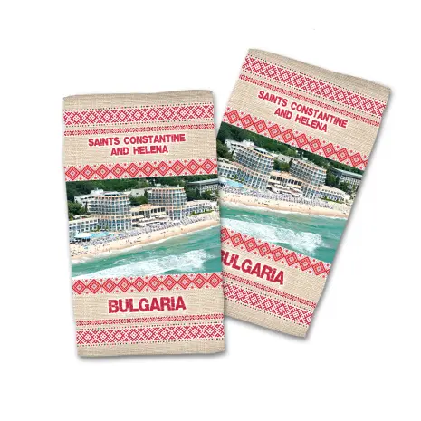 Сувенирна хавлиена кърпа Черноморие 4100 - Сувенирна хавлиена кърпа Черноморие 4100