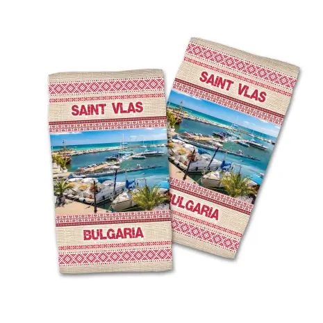 Сувенирна хавлиена кърпа Черноморие 4101 - Сувенирна хавлиена кърпа Черноморие 4101