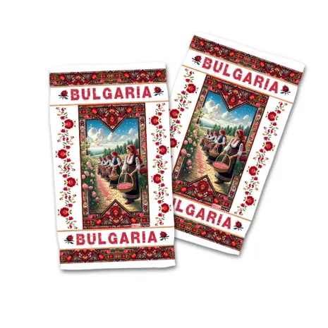 Сувенирна кърпа - Бит, традиции, обичаи. 4246 - Сувенирна кърпа - Бит, традиции, обичаи. 4246
