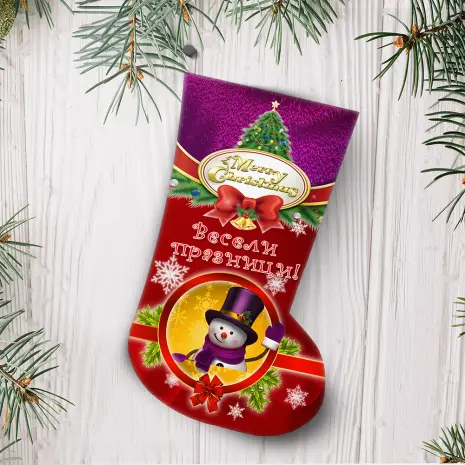 Ботуш с коледни мотиви - 2334 - Ботуш с коледни мотиви - 2334