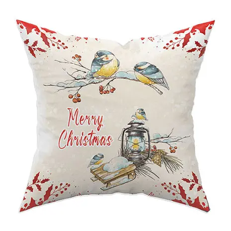Декоративна възглавница с коледни мотиви - 2201 - Декоративна възглавница с коледни мотиви - 2201