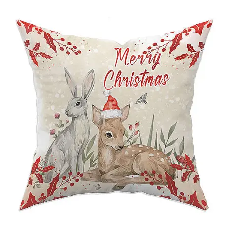 Декоративна възглавница с коледни мотиви - 2204 - Декоративна възглавница с коледни мотиви - 2204
