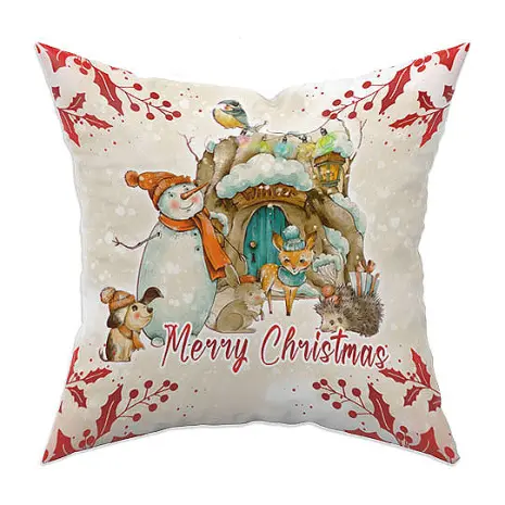 Декоративна възглавница с коледни мотиви - 2206 - Декоративна възглавница с коледни мотиви - 2206