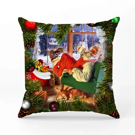 Декоративна възглавница с коледни мотиви - 2343 - Декоративна възглавница с коледни мотиви - 2343