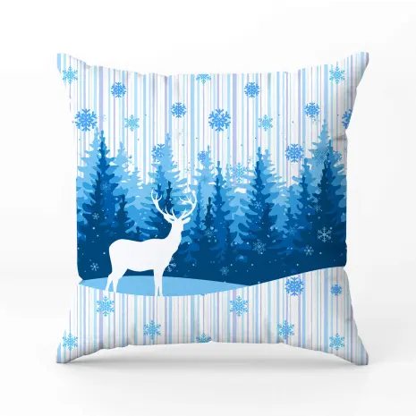 Декоративна възглавница с коледни мотиви - 2372 - Декоративна възглавница с коледни мотиви - 2372