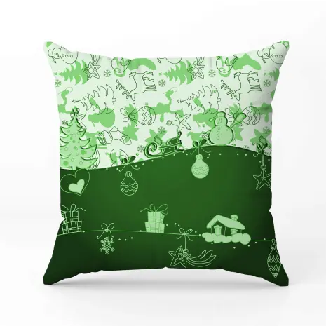 Декоративна възглавница с коледни мотиви - 2384