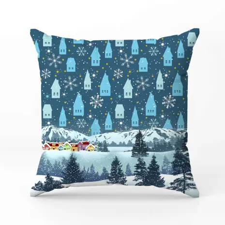 Декоративна възглавница с коледни мотиви - 2392 - Декоративна възглавница с коледни мотиви - 2392