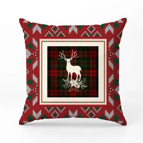 Декоративна възглавница с коледни мотиви - 2394 - Декоративна възглавница с коледни мотиви - 2394