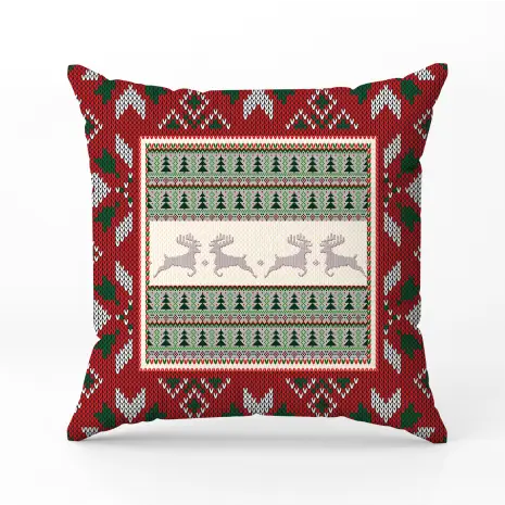 Декоративна възглавница с коледни мотиви - 2395 - Декоративна възглавница с коледни мотиви - 2395