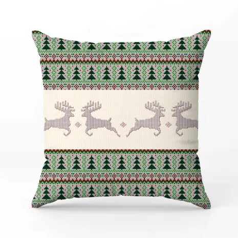 Декоративна възглавница с коледни мотиви - 2396 - Декоративна възглавница с коледни мотиви - 2396